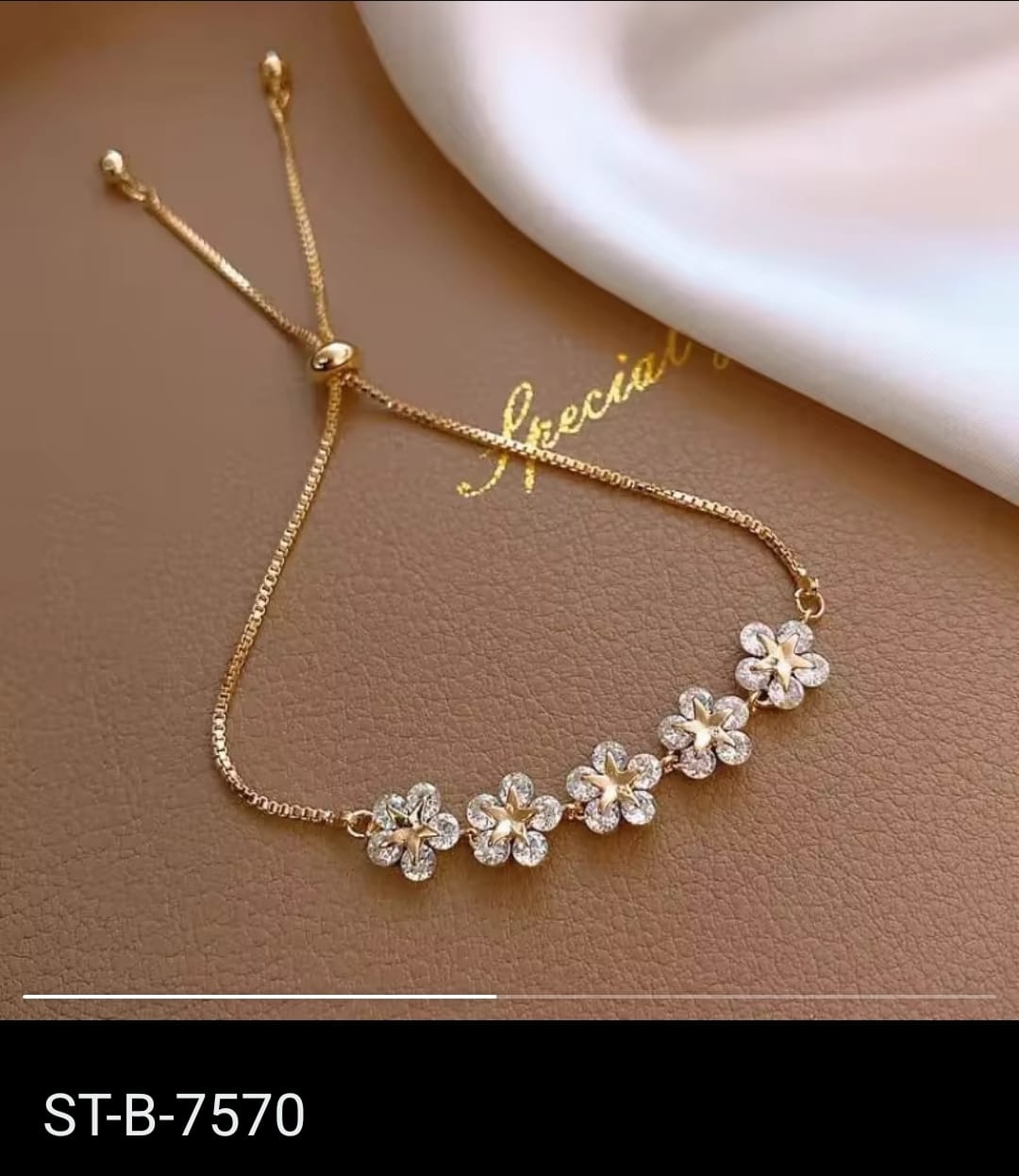 Floral Charm Bracelet